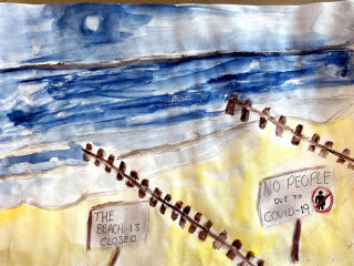 closed beach