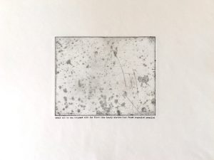 HAZEL BURGESS 'Swept Away' etching