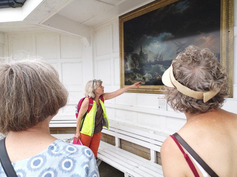 Join us on guided art walks around Cromer and discover some of the 30 life-size replica artworks from the National Gallery, London.