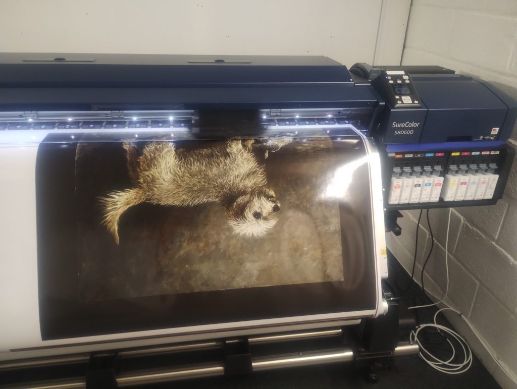 John Emms, Callum, at the printers
